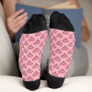Love Heart Pattern Socks