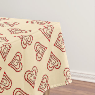 Love Heart Pattern Tablecloth