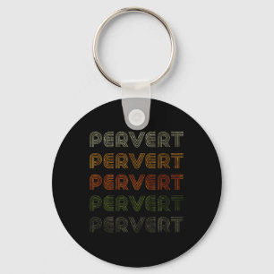 Love Heart Pervert Tee Grunge Vintage Style Black Keychain