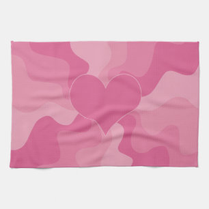 Love Heart - Pink Kitchen Towel