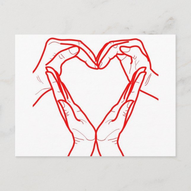 Love Heart Postcard (Front)