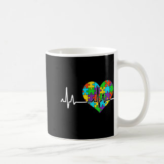 Love Heart Puzzle Acceptance Men Women Kids Autism Coffee Mug