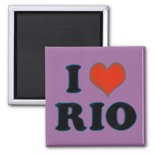 love  heart Rio de Janeiro Magnet