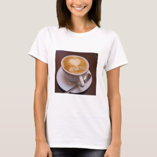 Love Heart San Francisco Cappuccino Coffee Cup Mug T-Shirt