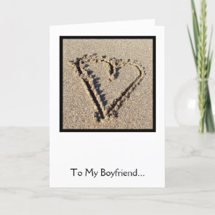 Love Heart Sand Valentine's Card