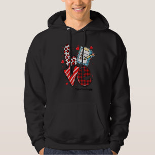 LOVE Heart School Secretary Life Valentines Day Gi Hoodie