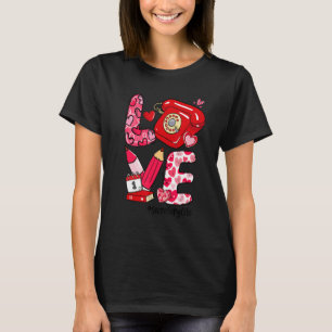 LOVE Heart Secretary Life Valentine's Day Gifts T-Shirt
