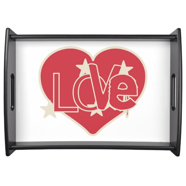 LOVE HEART SERVING TRAY (Front)