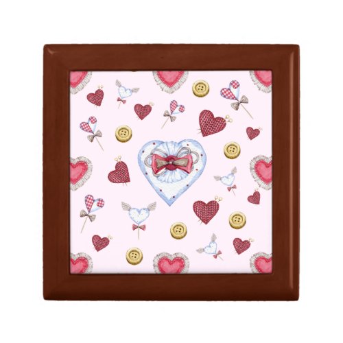 Love Heart Sewing Watercolor          Gift Box