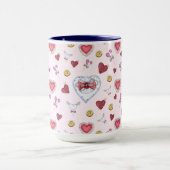 Love Heart Sewing Watercolor        Mug (Center)