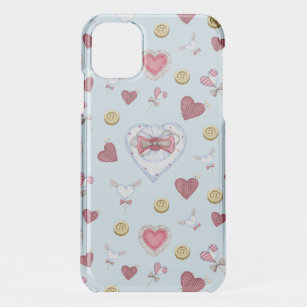 Love Heart Sewing Watercolor         iPhone 11 Case