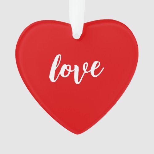 Love Heart Shape Christmas Tree Ornament