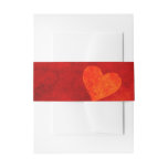 Love Heart Shape Invitation Belly Band Love Heart Shape Invitation Belly Band
