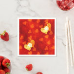 Love Heart Shape Napkins Love Heart Shape Napkins