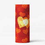 Love Heart Shape Pillar Candle