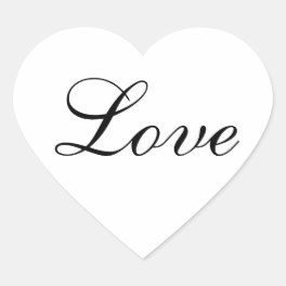Love Heart Shape Sticker for Wedding Favour