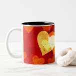 Love Heart Shape Two-Tone Coffee Mug Love Heart Shape Two-Tone Coffee Mug