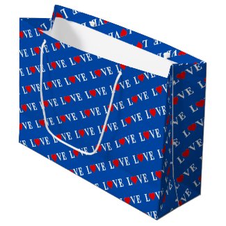 LOVE heart simple modern chic elegant navy blue