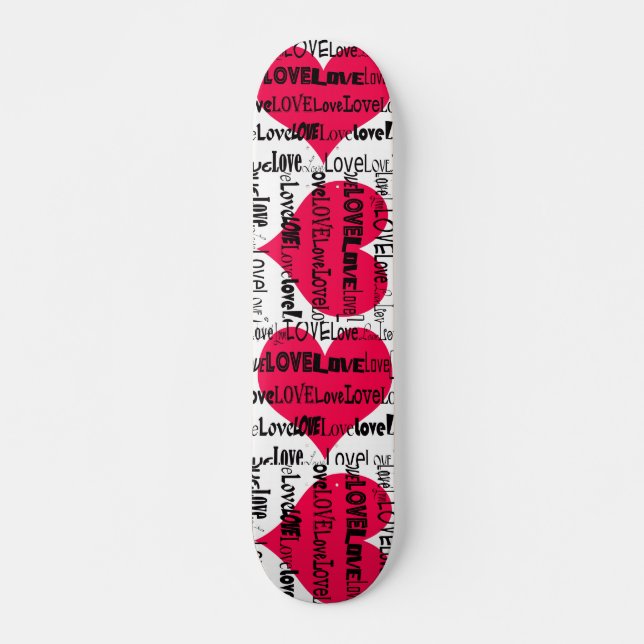 Love Heart Skateboard Deck (Front)