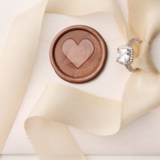 Love Heart Solid Brass Wax Stamper