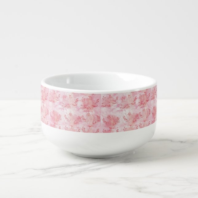 love heart spider lily soup mug (Front)