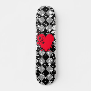 Love Heart Star Splatt Skateboard Deck