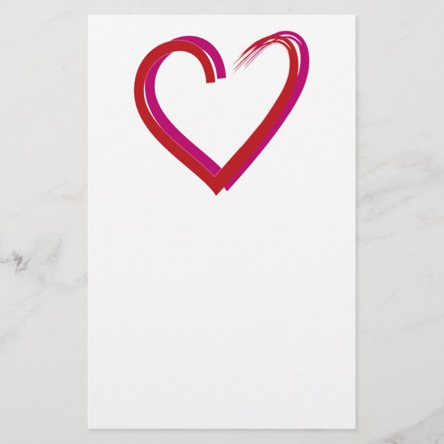 Love Heart Stationery (Front)