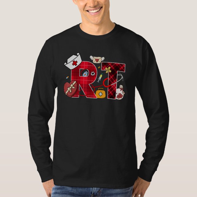 Love Heart Stethoscope Respiratory Therapist Life  T-Shirt (Front)