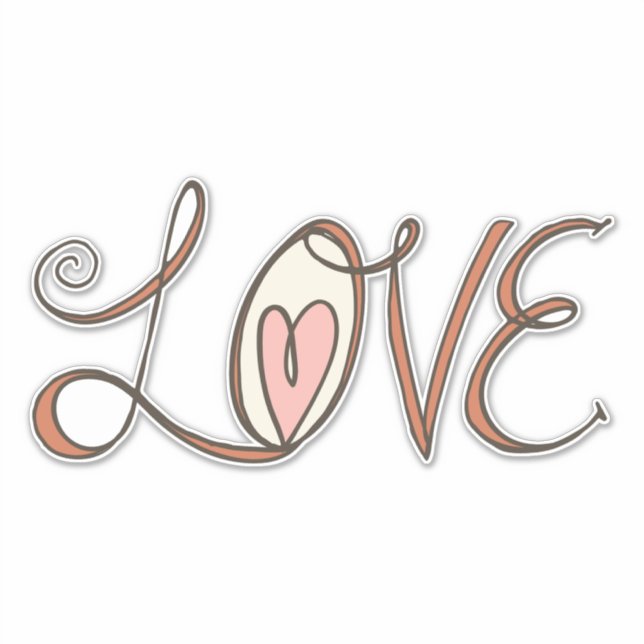 Love Heart Sticker (Front)