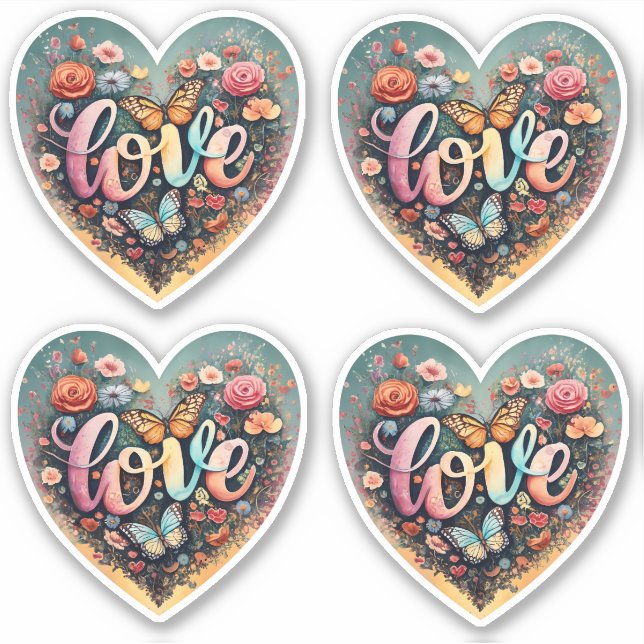 Love Heart Sticker (Front)