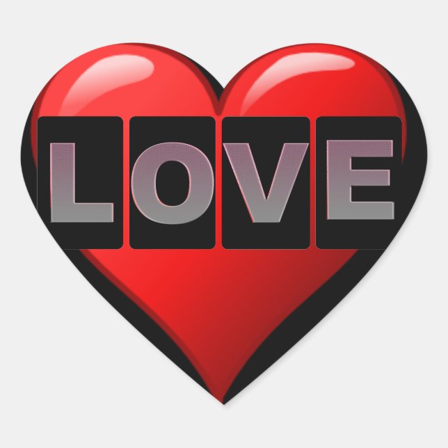 Love Heart Sticker (Front)