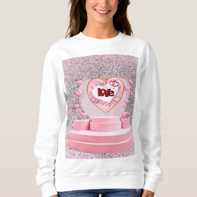Love heart  sweatshirt (Front)