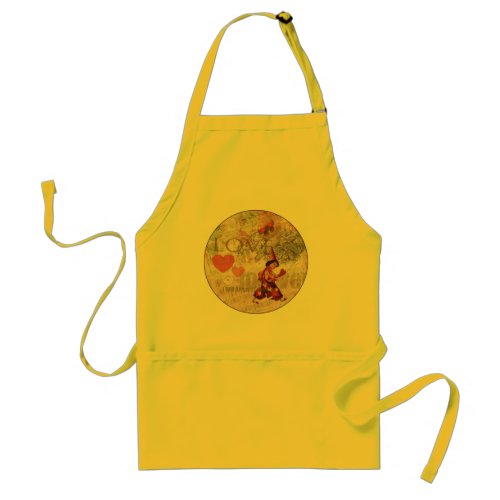 Love Heart Sweetheart Valentine Cherub Adult Apron