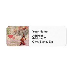 Love Heart Sweetheart Valentine Cherub Label