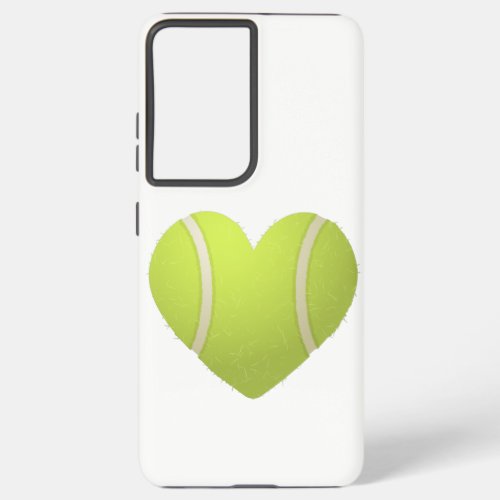 Love Heart Tennis design Valentines Day Gift Samsung Galaxy S21 Ultra Case