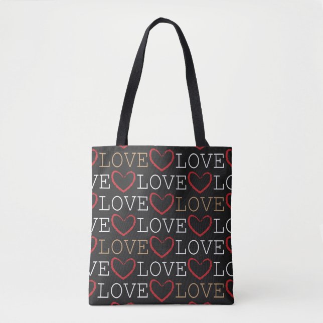 LOVE heart tote bag (Front)