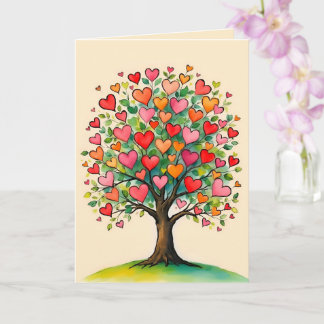 Love Heart Tree Card