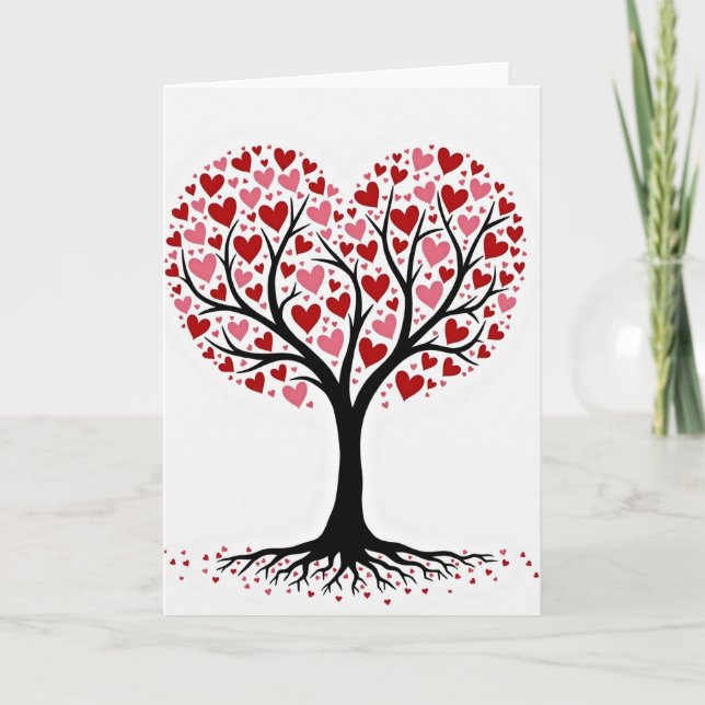 Love Heart Tree Card (Front)