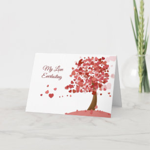 Love Heart Tree Valentine's Day Anniversary Card