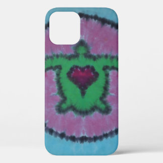 Love Heart Turtle Tie Dye iPhone 12 Case