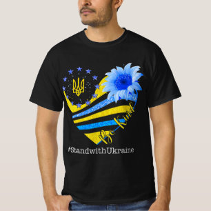 Love Heart Ukraine Be Kind Stand With Ukraine Ukra T-Shirt