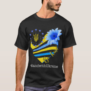 Love Heart Ukraine Be Kind Stand With Ukraine Ukra T-Shirt