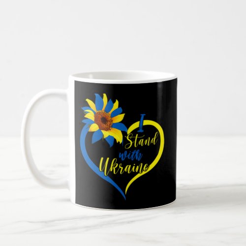 Love Heart Ukraine Sunflower Ukrainian I Stand Wit Coffee Mug