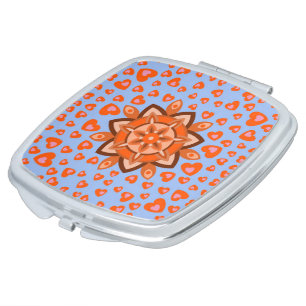 LOVE HEART VALENTINE BIRTHDAY GIFT  COMPACT MIRROR