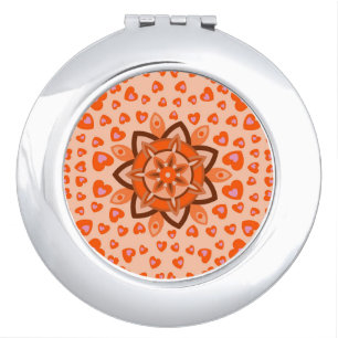 LOVE HEART VALENTINE BIRTHDAY GIFT  COMPACT MIRROR