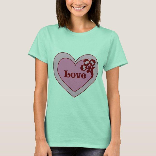 Love Heart Valentine's Day T-Shirt (Front)
