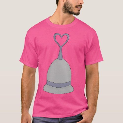 Love Heart Valentines Ring Bell Handbell Music T_Shirt