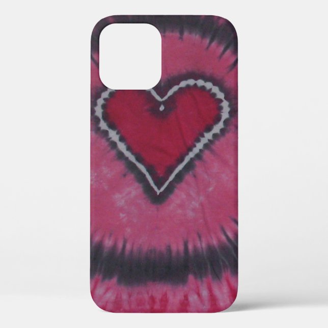 Love Heart Valentine's Tie Dye Case-Mate iPhone Case (Back)