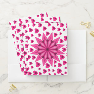 LOVE HEART VELENTINE , BIRTHDAY , ANNIVERSARY GIFT POCKET FOLDER