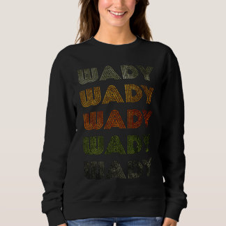 Love Heart Wady GrungeVintage Style Black Wady Sweatshirt
